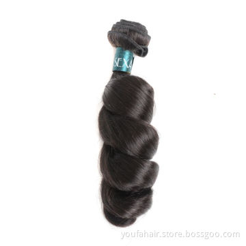 Cheap Brazilian Loose Wave Hair Weave Bulk Bundles Vendor, Cuticle Aligned Loose Wave Hair Extensions Brazilian hair in Brazil